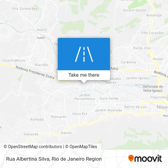 Rua Albertina Silva map