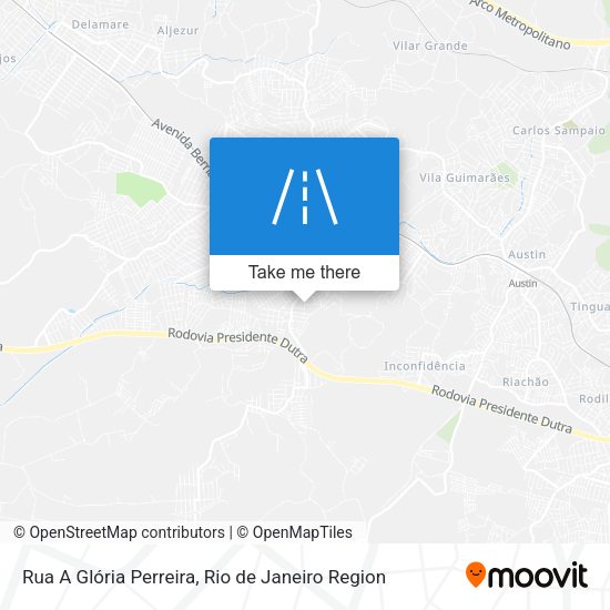 Rua A Glória Perreira map