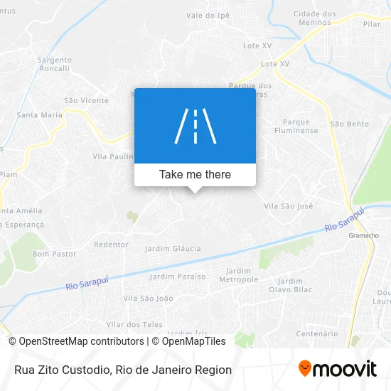 Rua Zito Custodio map