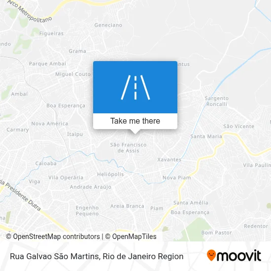 Rua Galvao São Martins map