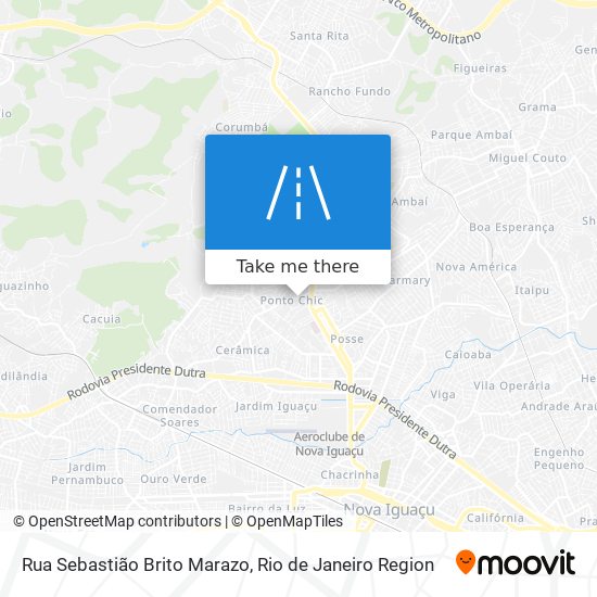 Mapa Rua Sebastião Brito Marazo