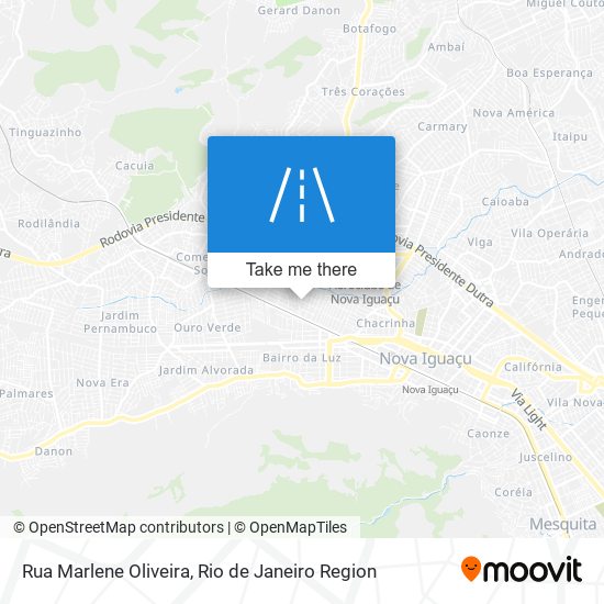 Mapa Rua Marlene Oliveira