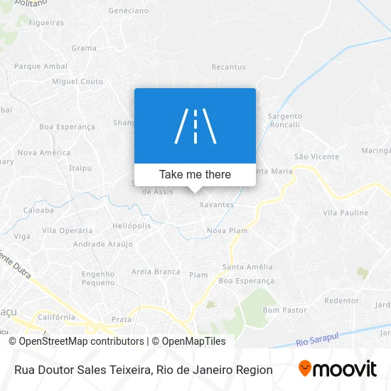 Rua Doutor Sales Teixeira map