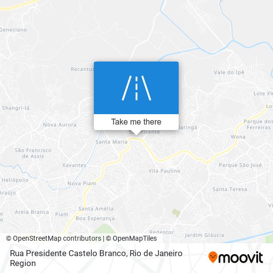 Rua Presidente Castelo Branco map