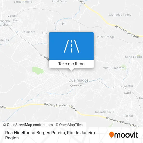 Rua Hidelfonso Borges Pereira map