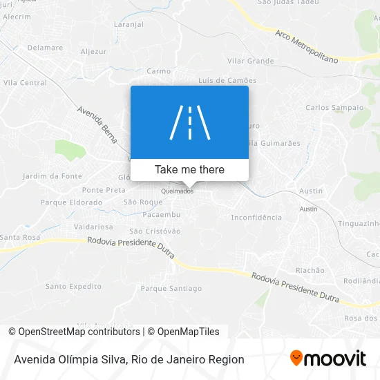 Avenida Olímpia Silva map