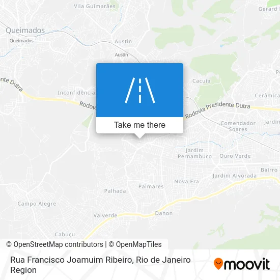 Rua Francisco Joamuim Ribeiro map