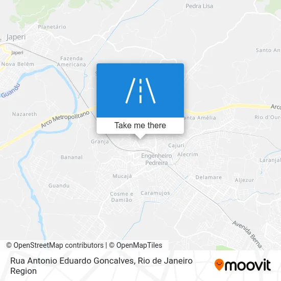 Rua Antonio Eduardo Goncalves map