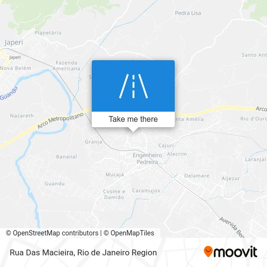 Rua Das Macieira map