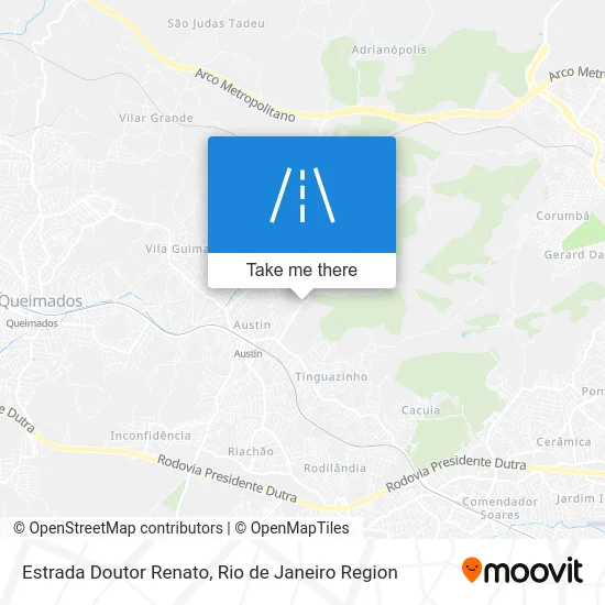 Estrada Doutor Renato map