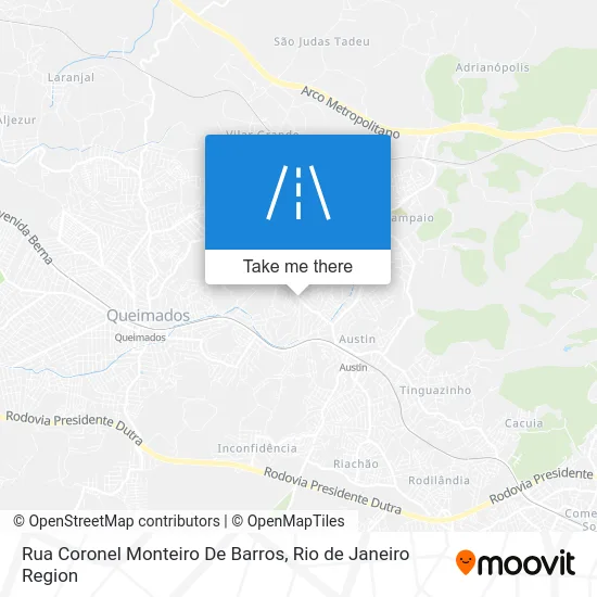 Rua Coronel Monteiro De Barros map