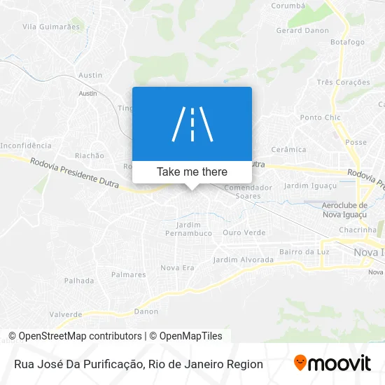 Rua José Da Purificação map