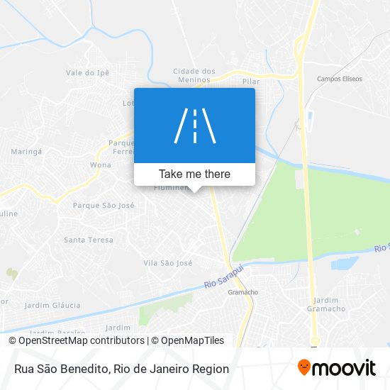 Mapa Rua Sāo Benedito