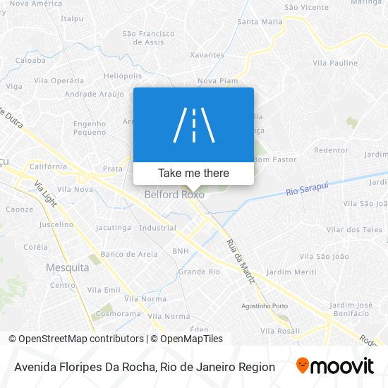 Mapa Avenida Floripes Da Rocha