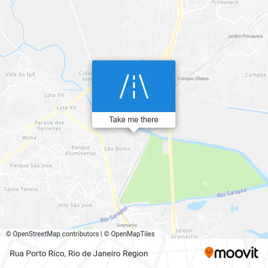 Rua Porto Rico map