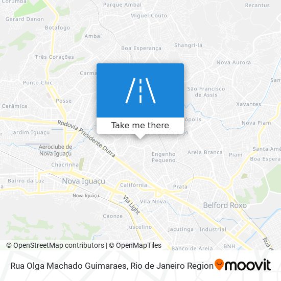 Mapa Rua Olga Machado Guimaraes