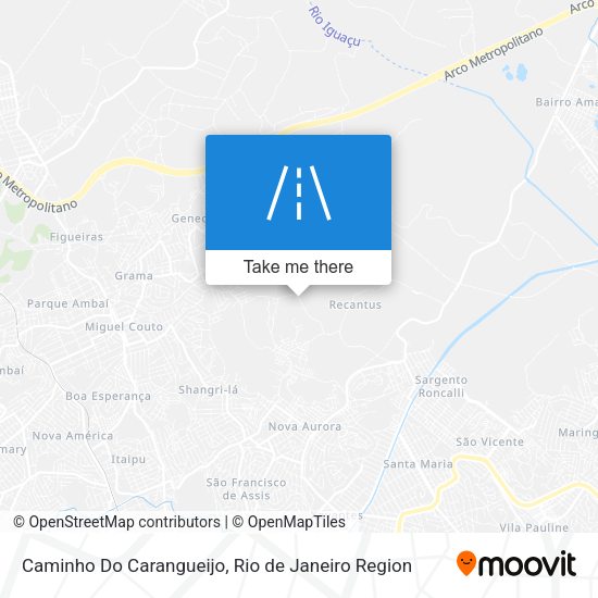 Caminho Do Carangueijo map