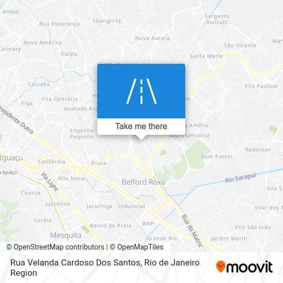 Rua Velanda Cardoso Dos Santos map