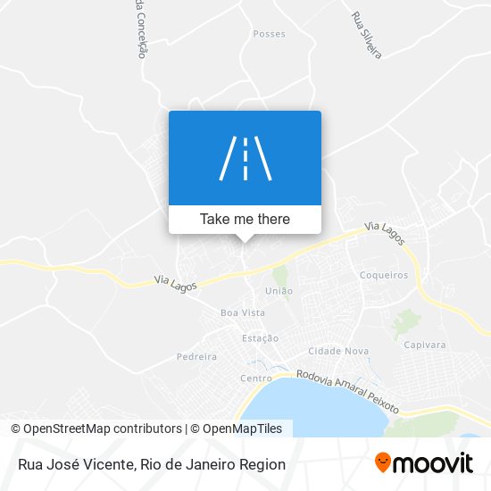 Mapa Rua José Vicente