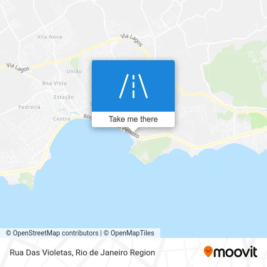 Rua Das Violetas map