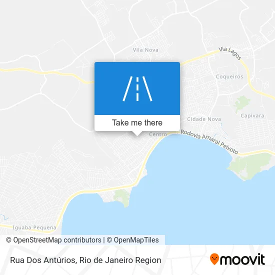 Rua Dos Antúrios map