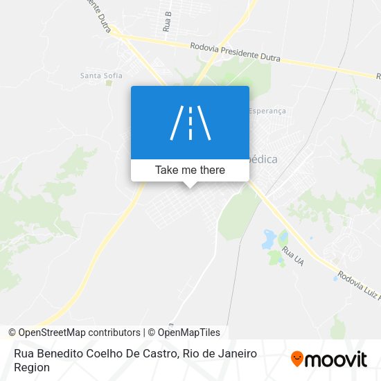 Rua Benedito Coelho De Castro map