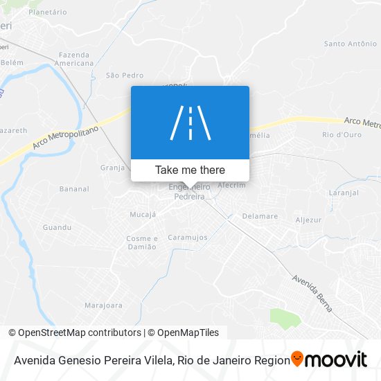 Mapa Avenida Genesio Pereira Vilela