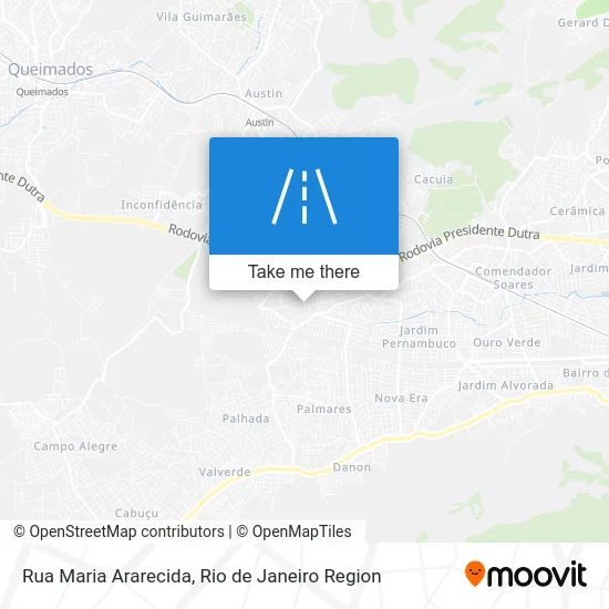 Rua Maria Ararecida map