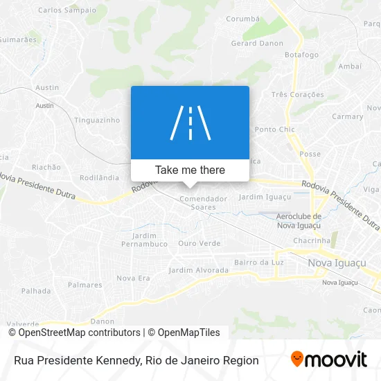 Rua Presidente Kennedy map