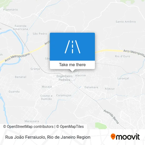 Rua João Ferraiuolo map