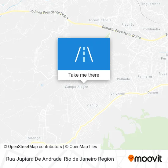 Rua Jupiara De Andrade map