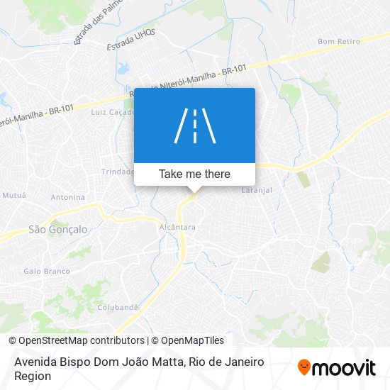 Mapa Avenida Bispo Dom João Matta