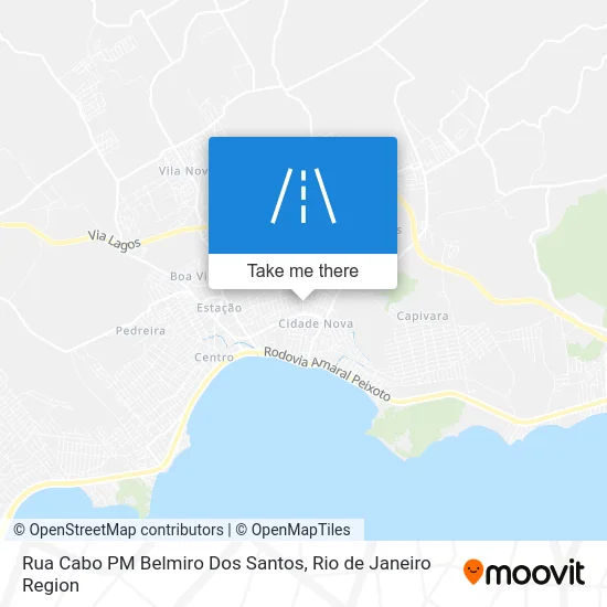 Rua Cabo PM Belmiro Dos Santos map
