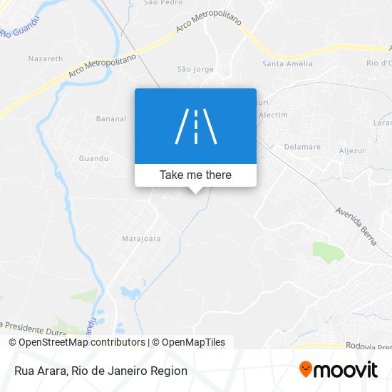 Mapa Rua Arara