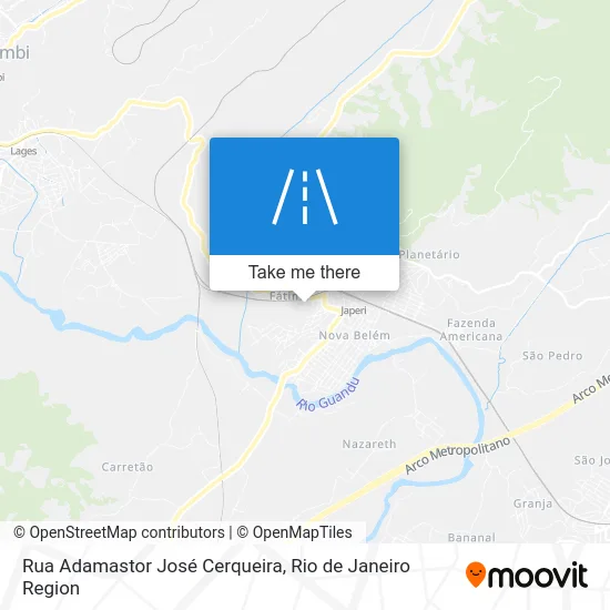 Rua Adamastor José Cerqueira map
