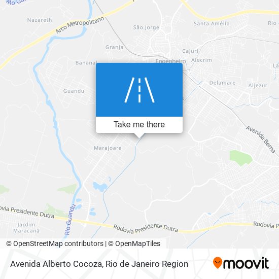 Mapa Avenida Alberto Cocoza