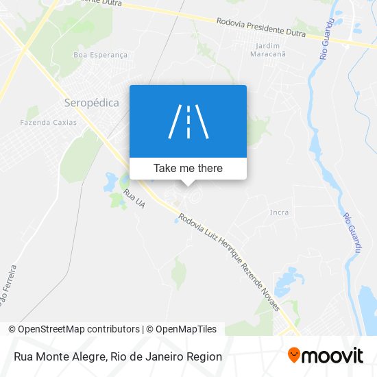 Mapa Rua Monte Alegre