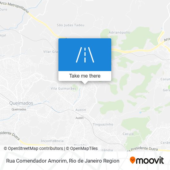 Mapa Rua Comendador Amorim