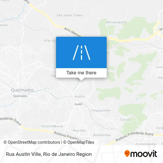 Rua Austin Ville map