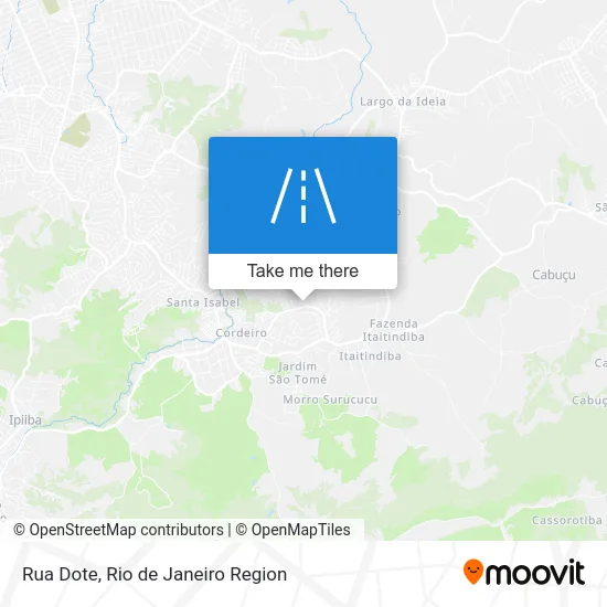 Rua Dote map