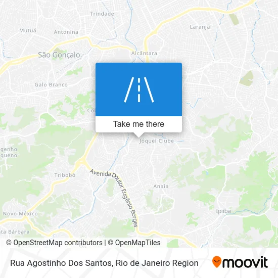 Rua Agostinho Dos Santos map