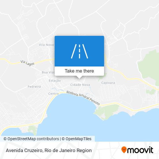 Mapa Avenida Cruzeiro
