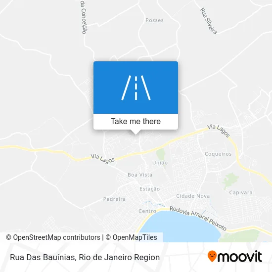 Rua Das Bauínias map