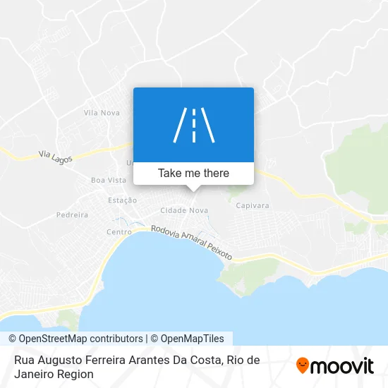 Rua Augusto Ferreira Arantes Da Costa map