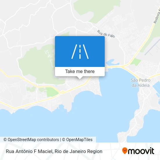 Rua Antônio F Maciel map