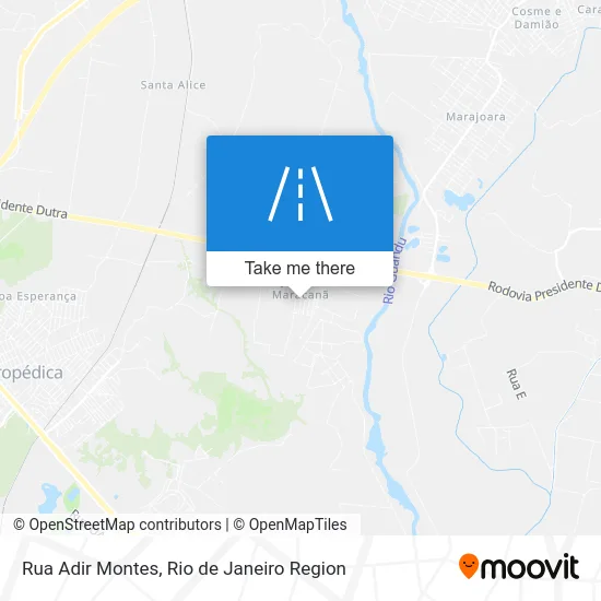 Rua Adir Montes map