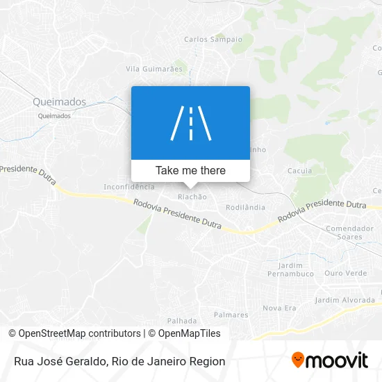 Rua José Geraldo map