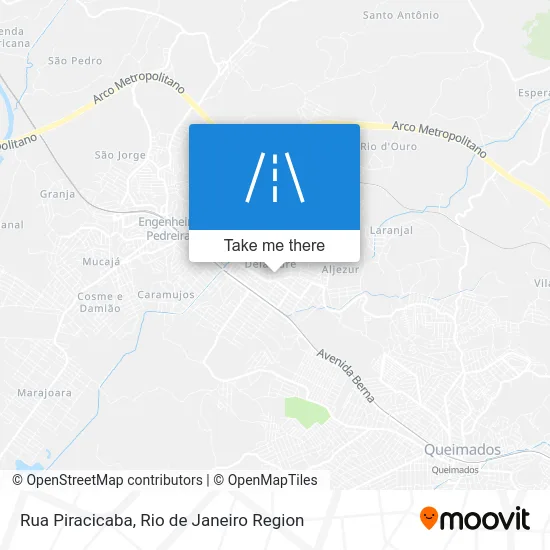 Rua Piracicaba map