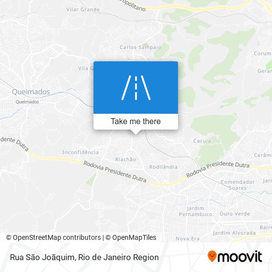 Mapa Rua São Joãquim