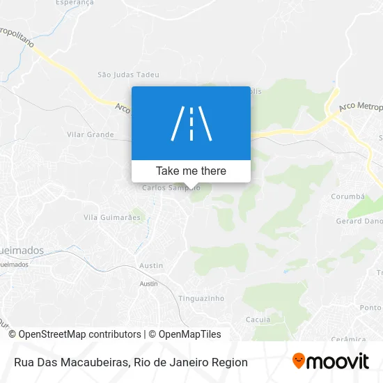 Rua Das Macaubeiras map